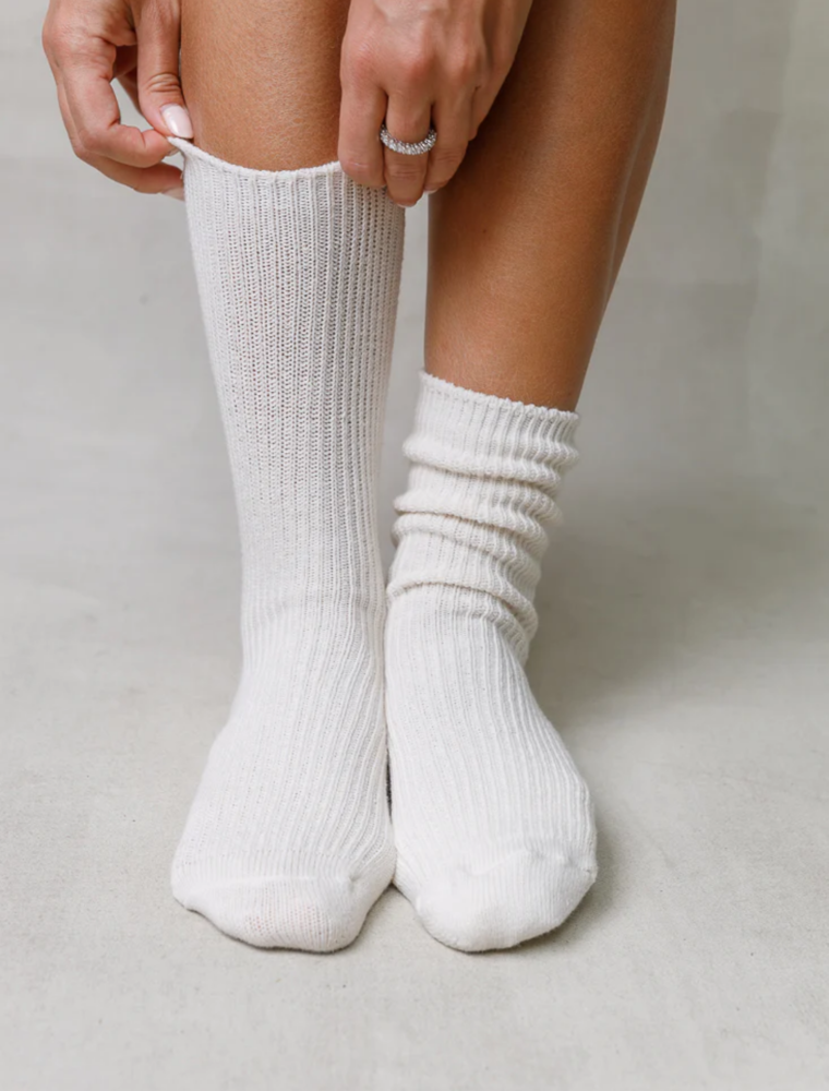 Ribbed slouchy socks, Simons, Shop Women's Socks Online