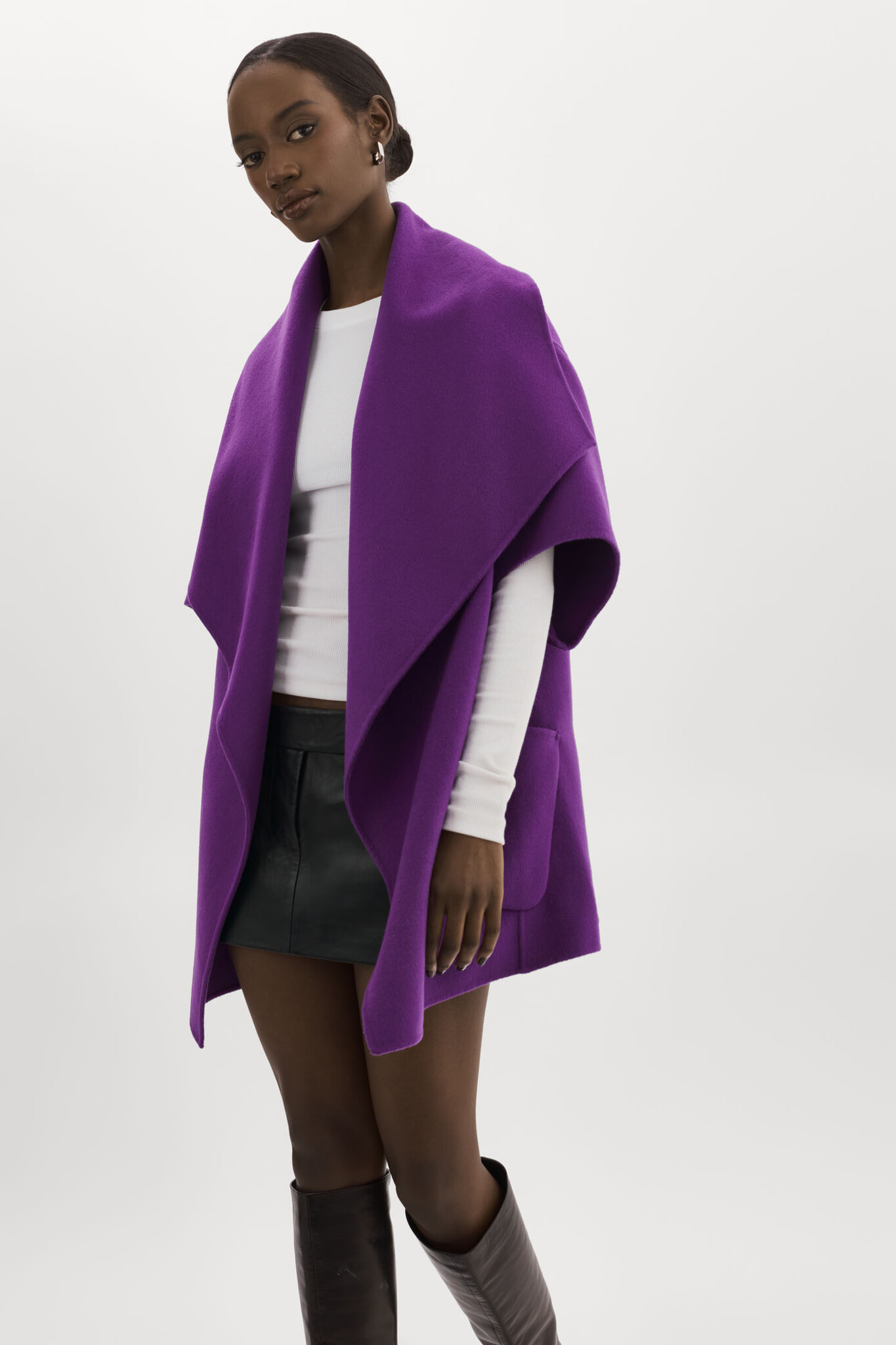 lamarque penelope double face wool coat