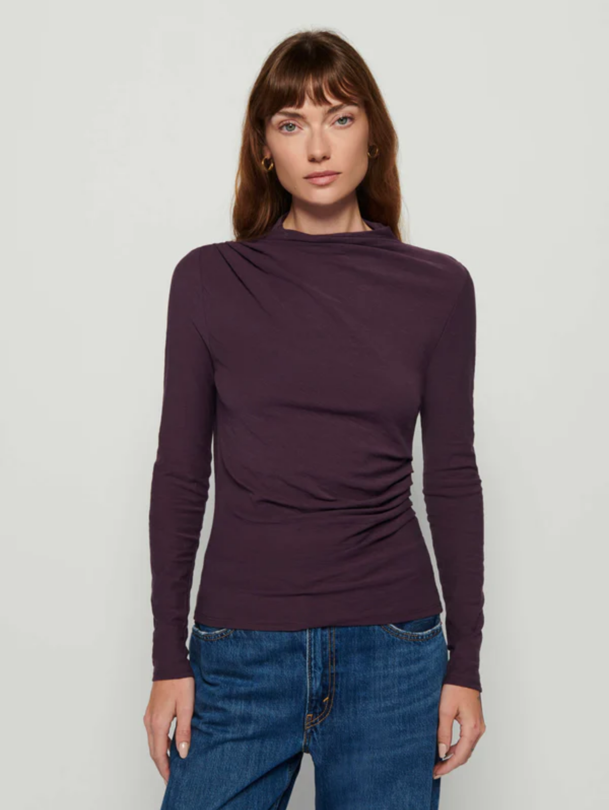 Charlotte Asymmetric Gathered Top