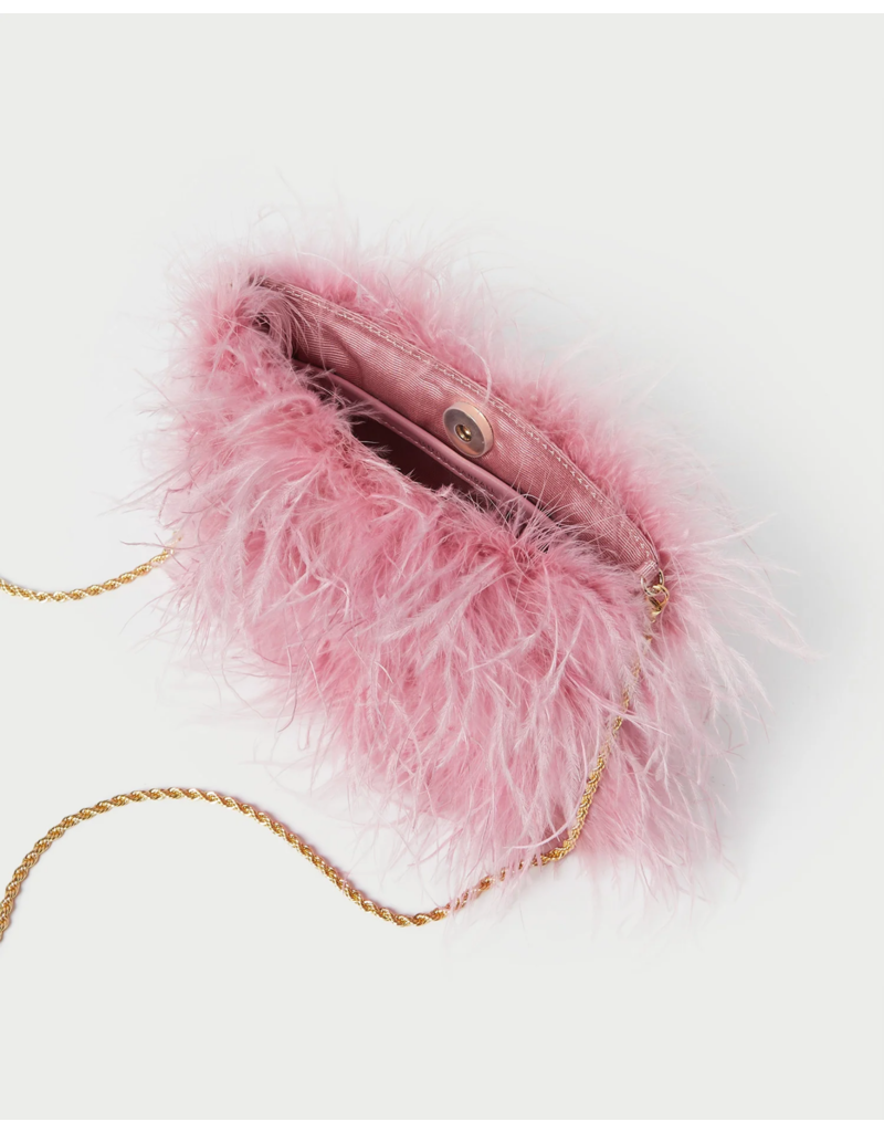 Loeffler Randall Zahara Mini Feather Pouch