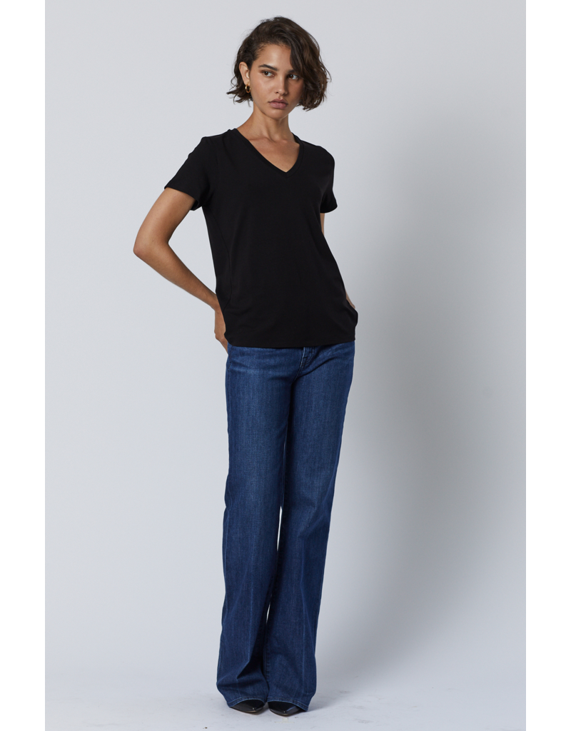 Velvet Runyon Modal Jersey V-Neck S/S Top