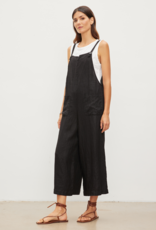 Velvet Isabel Woven Linen Patch Pocket Jumpsuit