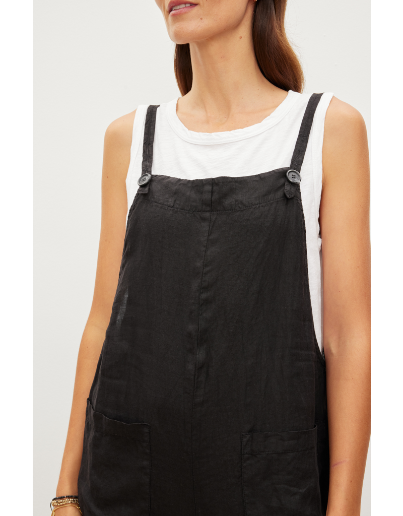 Isabel Woven Linen Patch Pocket Jumpsuit - Vincent