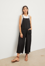 Velvet Isabel Woven Linen Patch Pocket Jumpsuit