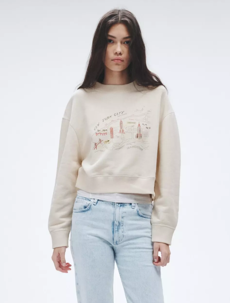 Rag & Bone Vintage Terry NYC Tourist Sweatshirt