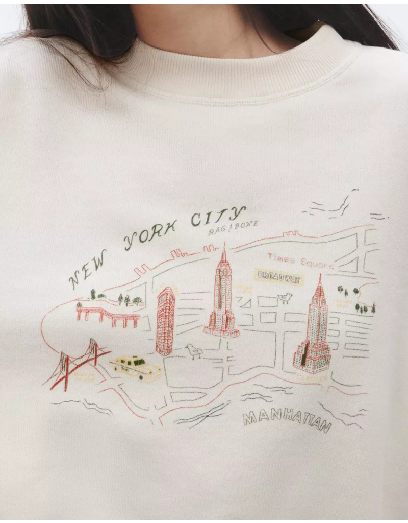 Rag & Bone Vintage Terry NYC Tourist Sweatshirt