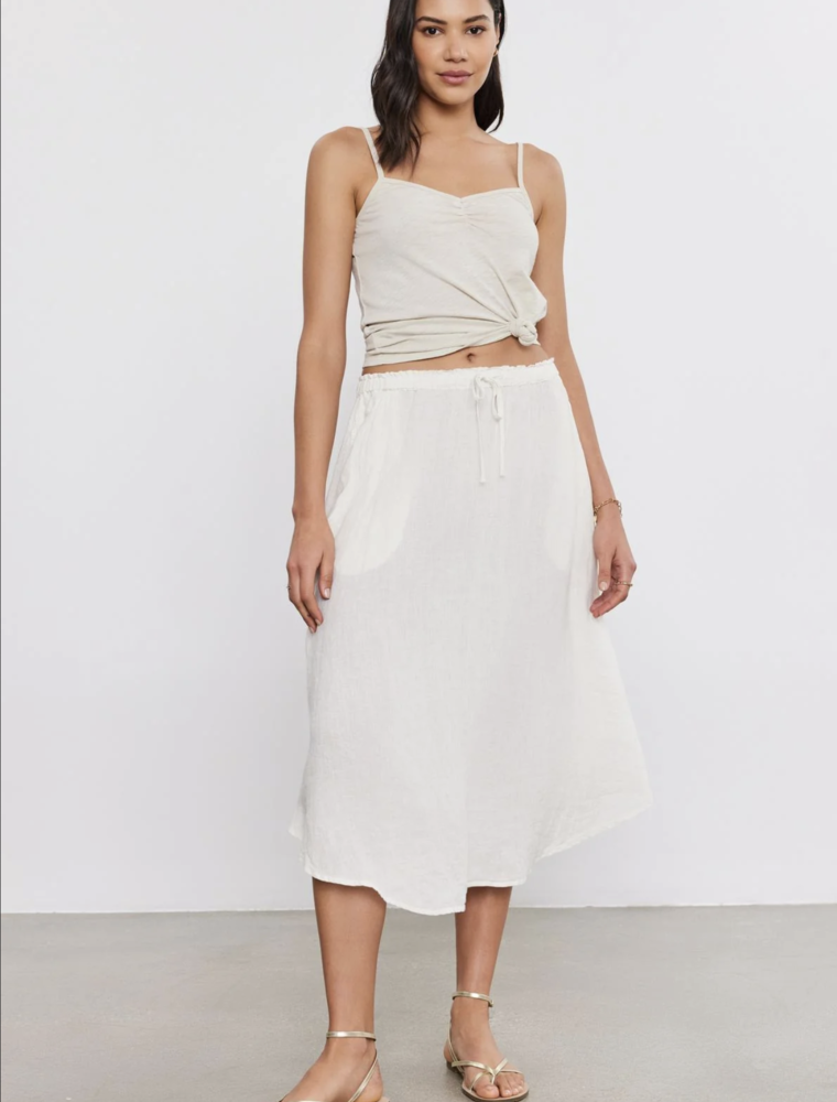 Velvet Nemy Woven Linen Skirt