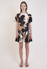未使用 CARAMEL HYSSOP DRESS Eco Kendall Printed High-Low Dress | GUESS Canada