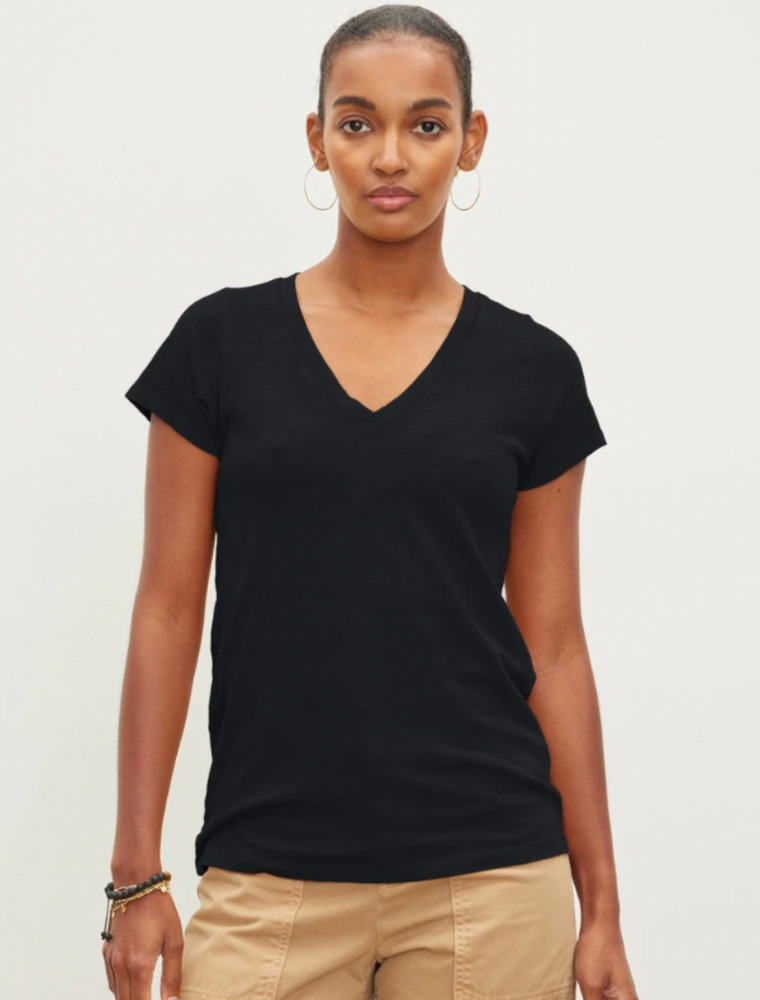 Velvet Jill City Slub V-Neck Tee