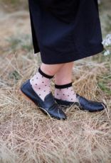 XS Unified Sheer Dots Socks