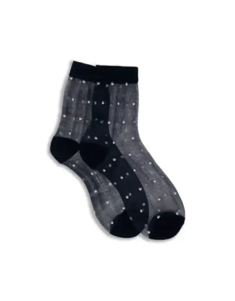 XS Unified Sheer Dots Socks