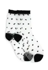 XS Unified Sheer Dots Socks