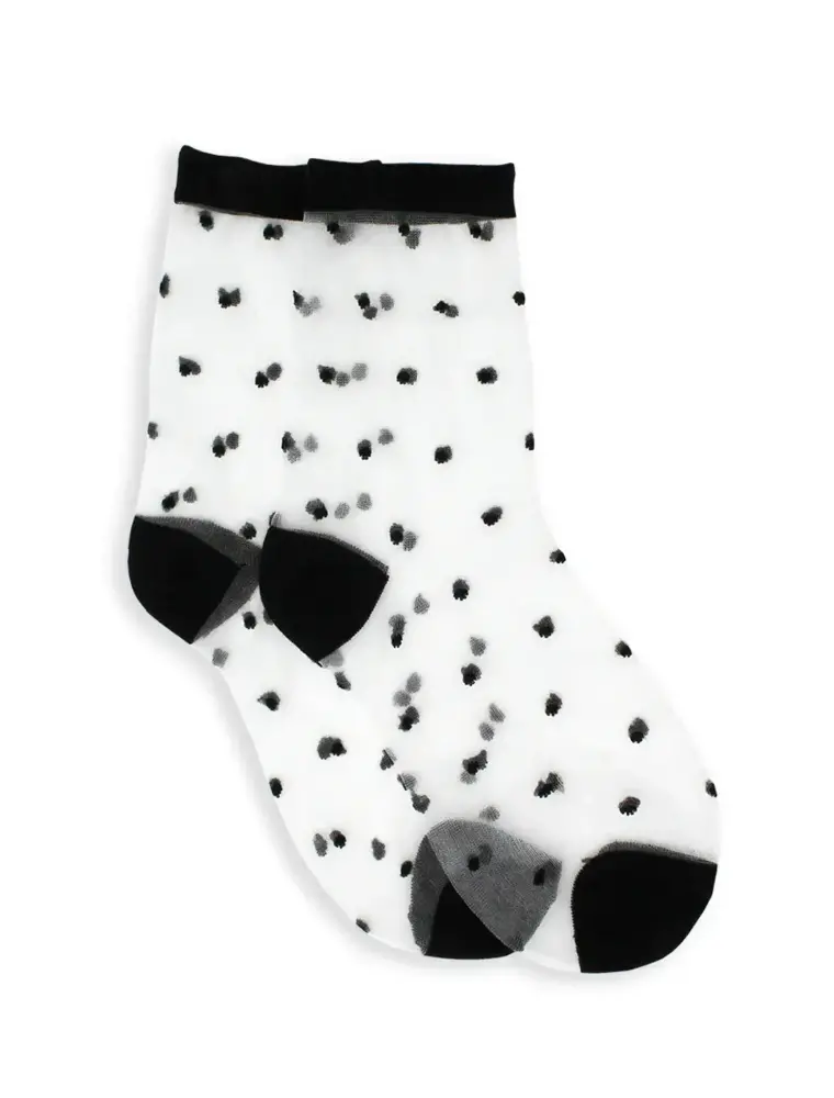 XS Unified Sheer Dots Socks