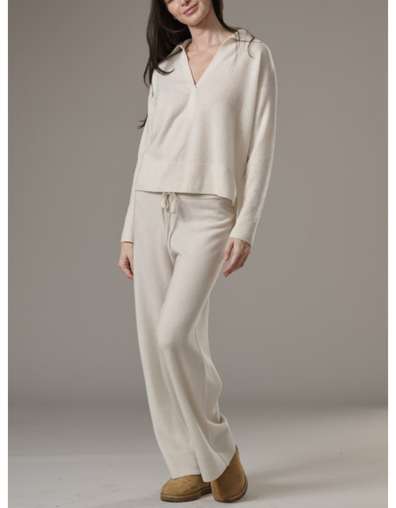 Splendid Tori Cashmere Polo Sweater