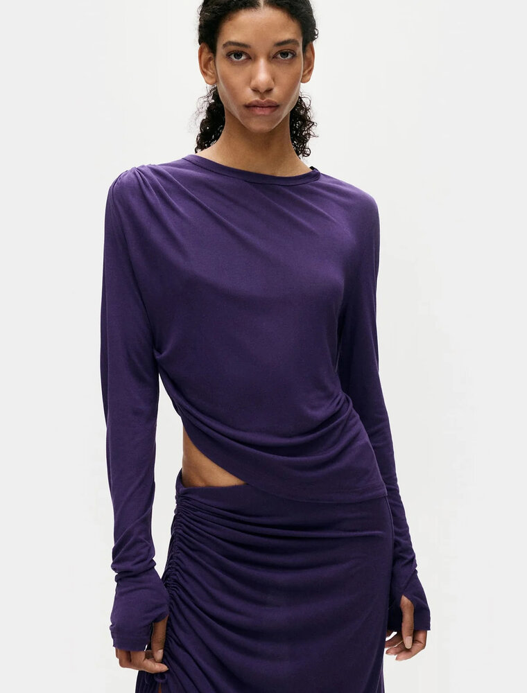 Silk Laundry Jersey Modal Drape Top