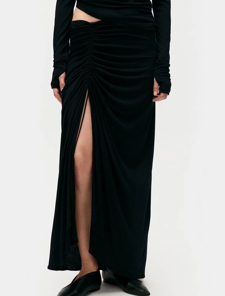 Silk Laundry Jersey Modal Ruched Skirt
