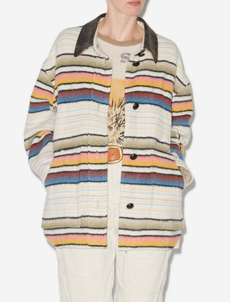 Isabel Marant Etoile Dayvi Striped Overshirt