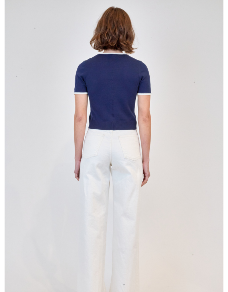 SIMKHAI Carmen Ringer Knit Top