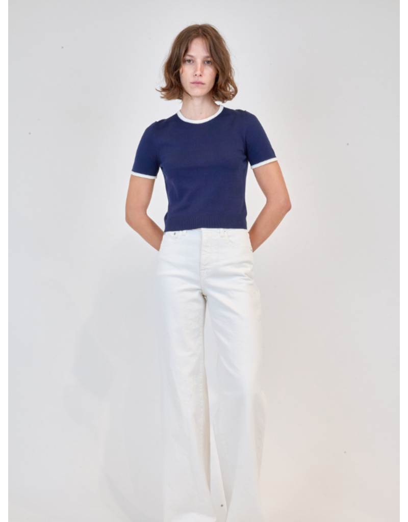SIMKHAI Carmen Ringer Knit Top