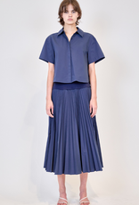 SIMKHAI Bernie Pleated Shirt