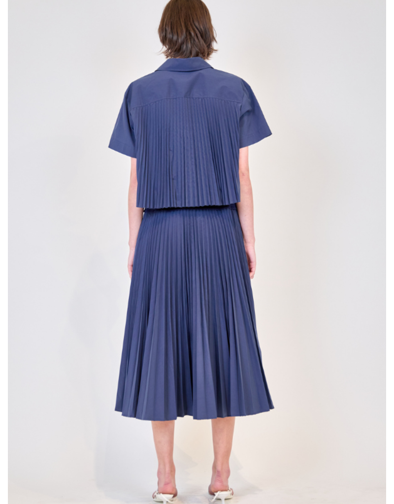 SIMKHAI Bernie Pleated Shirt