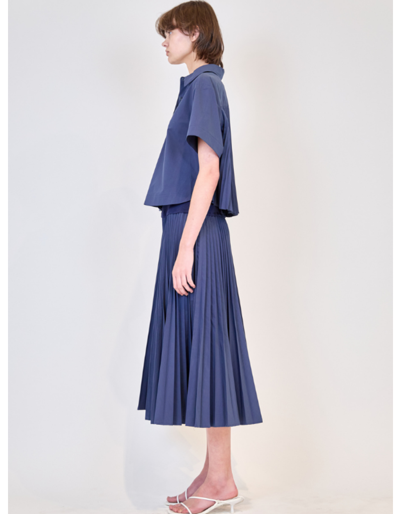 SIMKHAI Bernie Pleated Shirt
