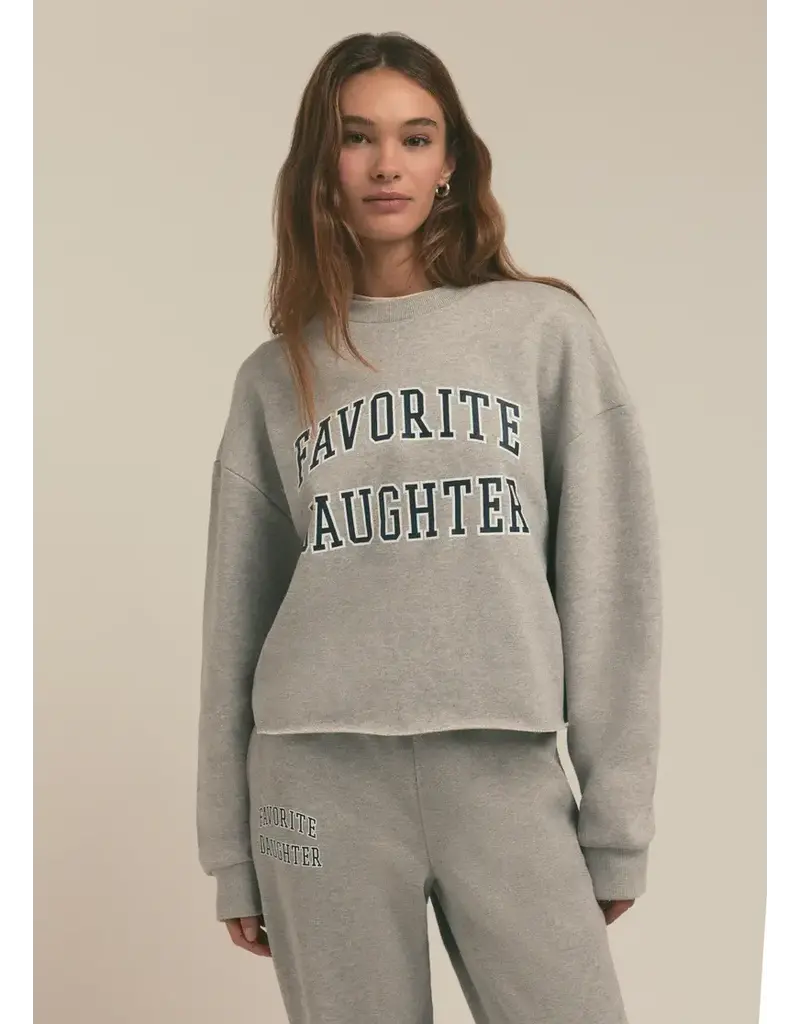 Favorite Daughter Cropped  Collegiate Sweatshirt
