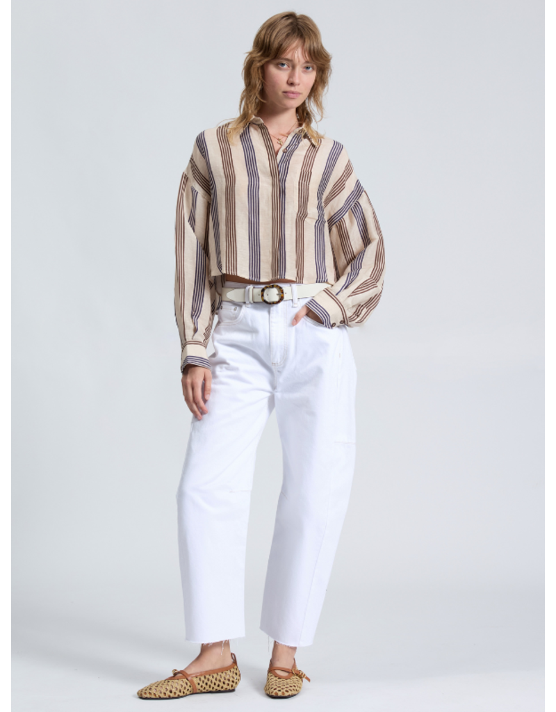 Rag & Bone Beatrice Cropped Linen Shirt