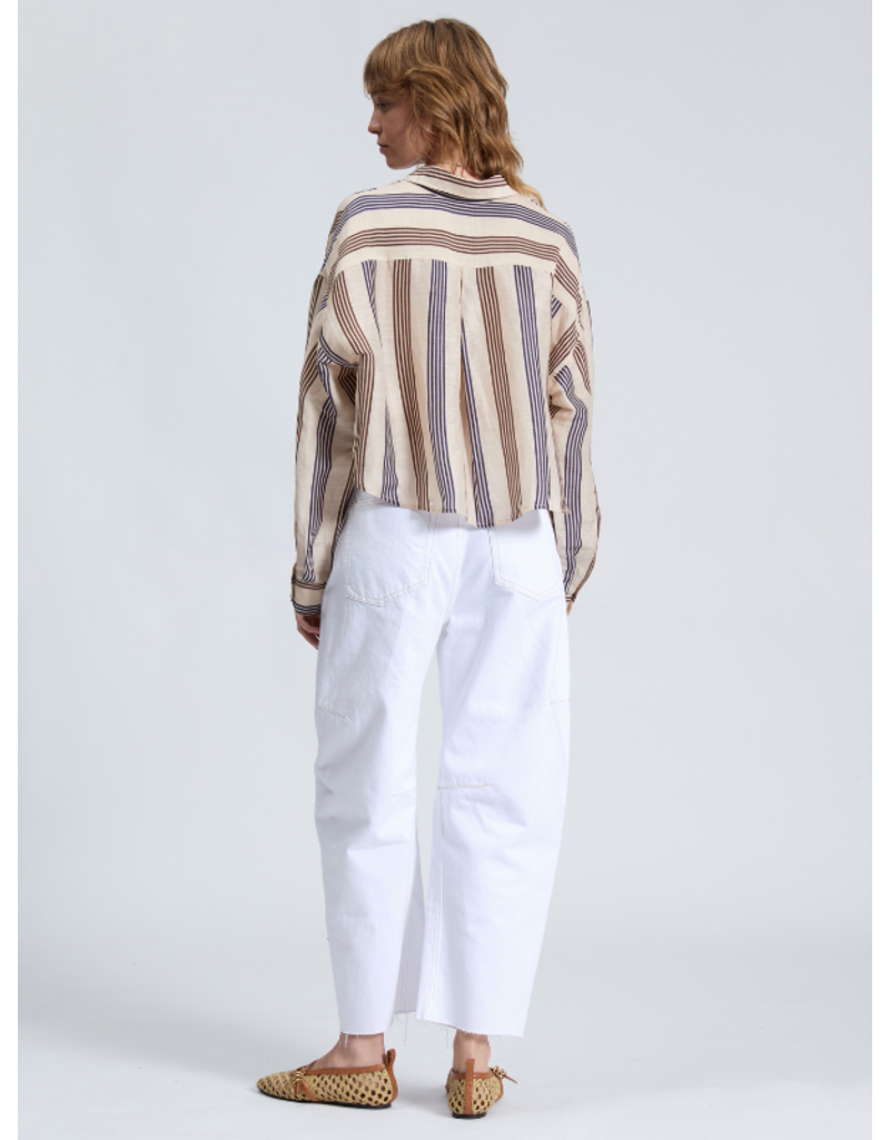 Rag & Bone Beatrice Cropped Linen Shirt
