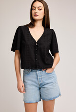 Gentle Fawn Jessa- Eyelet V-Neck Blouse