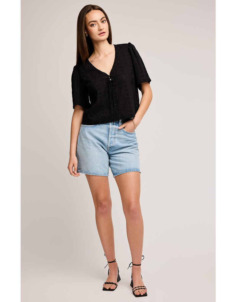 Gentle Fawn Jessa- Eyelet V-Neck Blouse
