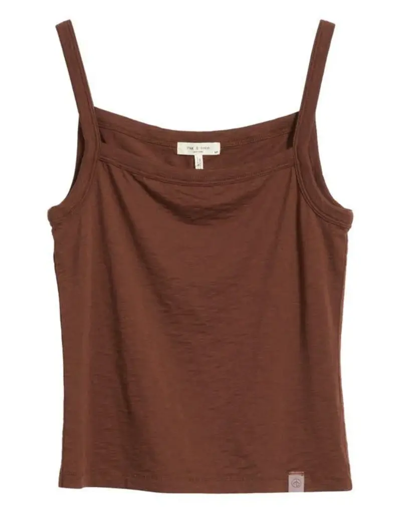 Rag & Bone The Slub Square Neck Tank