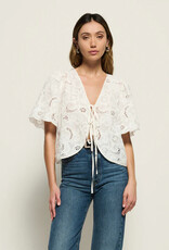 Nation Los Angeles Rosalyn Tie Front Top