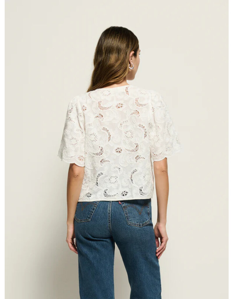 Nation Los Angeles Rosalyn Tie Front Top