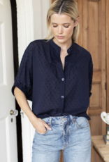Emerson Fry Mandarin Collar Top