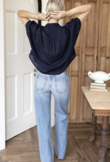 Emerson Fry Mandarin Collar Top