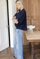 Emerson Fry Mandarin Collar Top