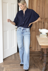 Emerson Fry Mandarin Collar Top