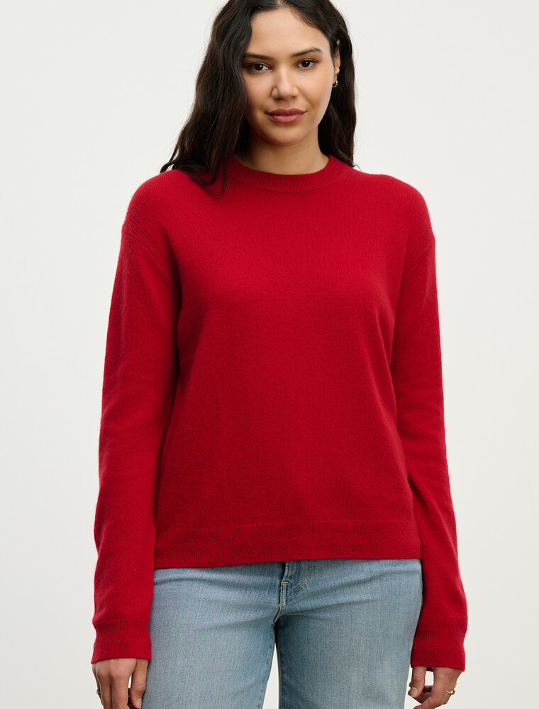 Velvet Crystal Cashmere Sweater