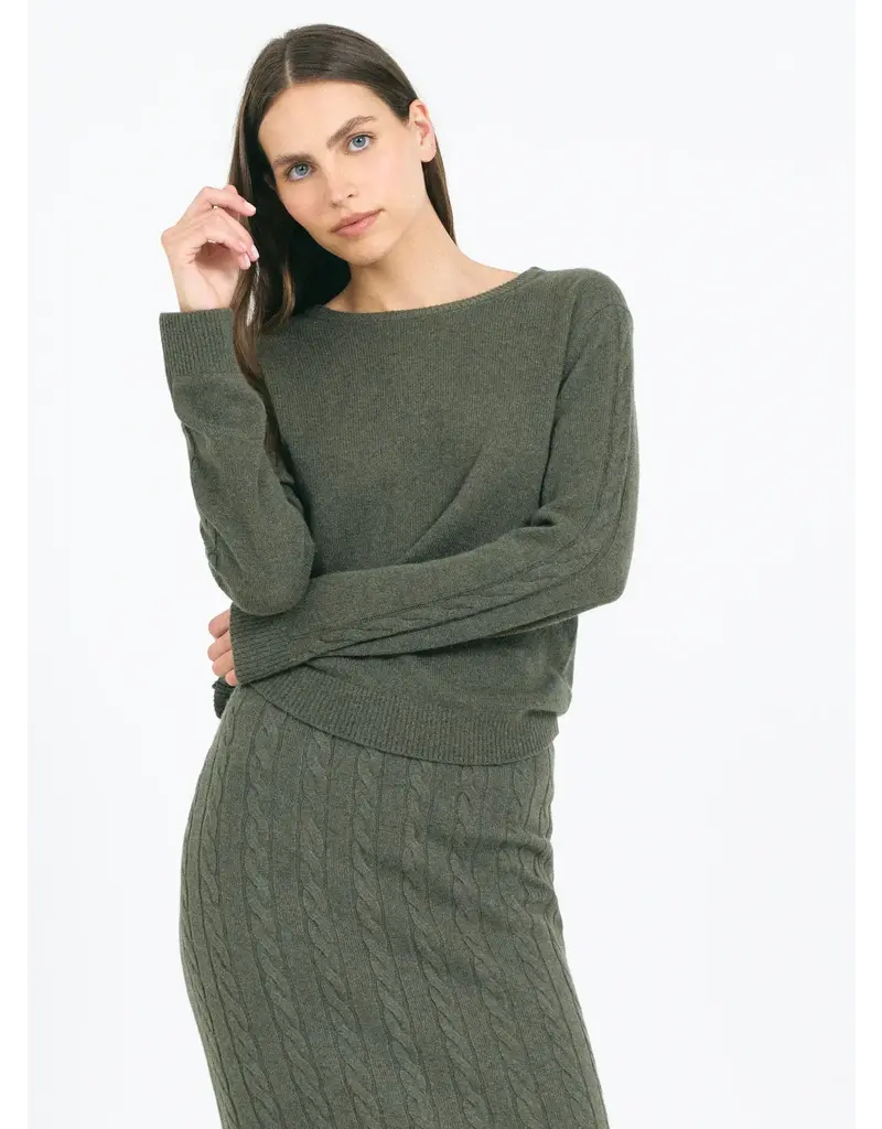 One Grey Day Jane Cable Pullover