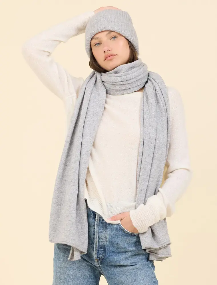 One Grey Day Sloane Cashmere Travel Scarf