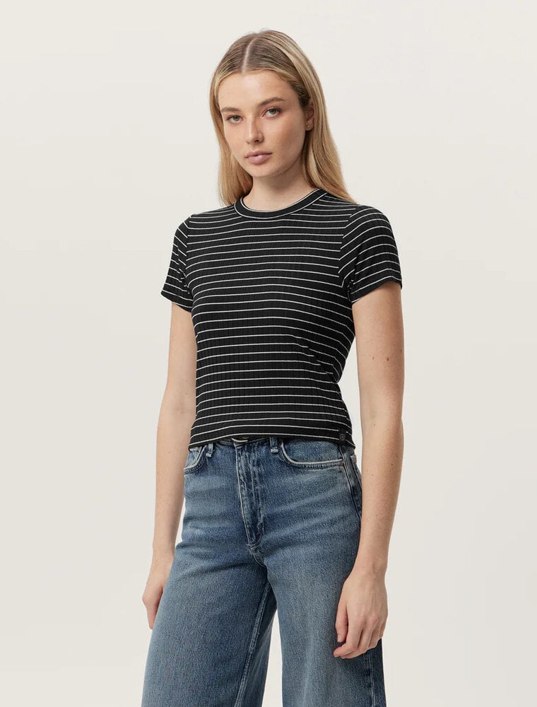 Rag & Bone Luca Striped Baby Tee