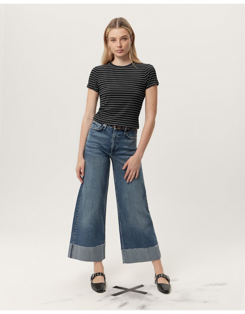 Rag & Bone Luca Striped Baby Tee