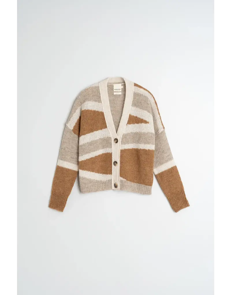 Indi & Cold Intarsia Alpaca Cardigan