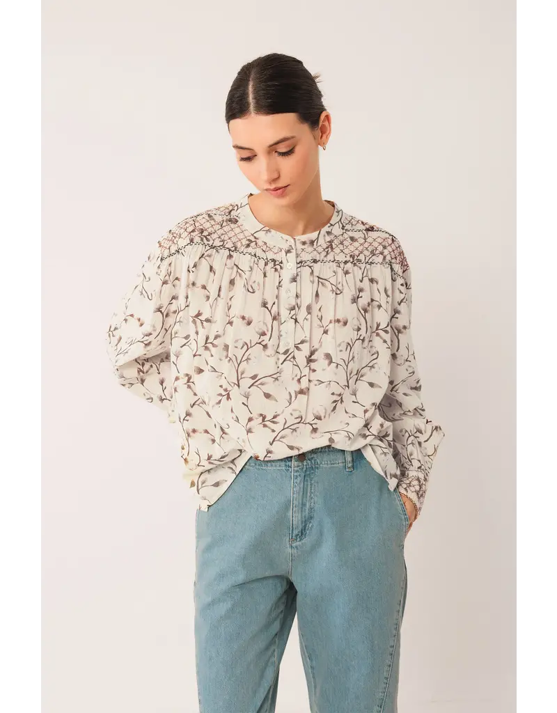 Indi & Cold Smock Detail Blouse