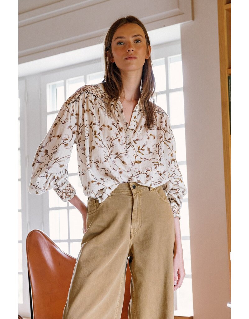 Indi & Cold Smock Detail Blouse