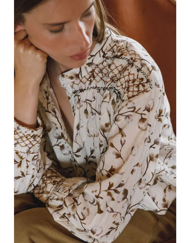 Indi & Cold Smock Detail Blouse