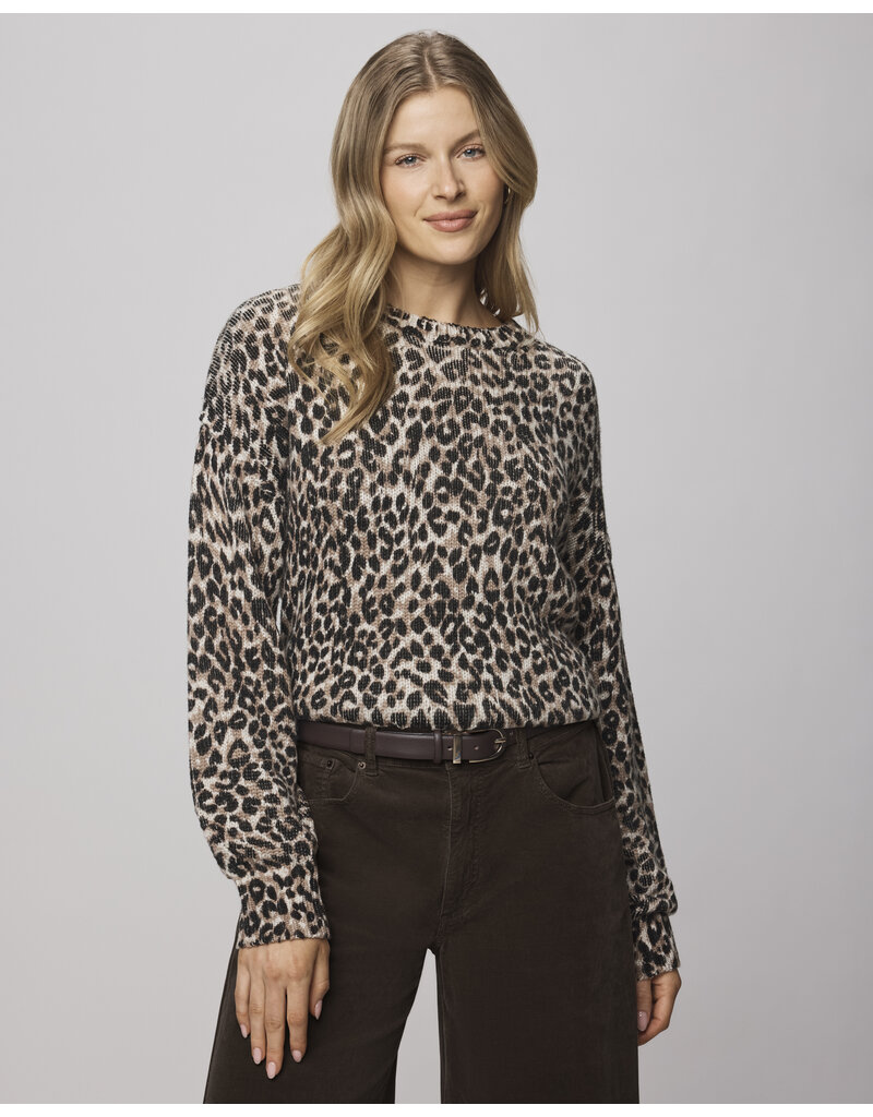 Splendid Delaney Leopard Sweater