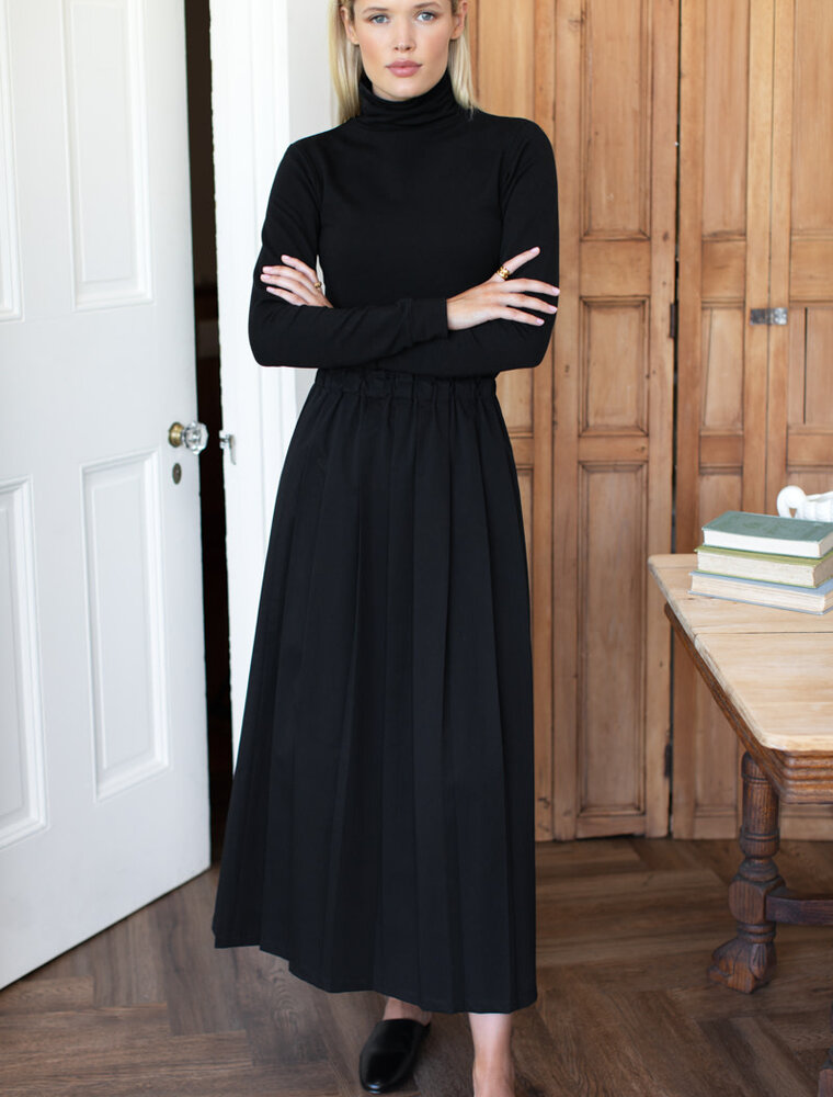 Emerson Fry Soft Pleated Maxi Skirt