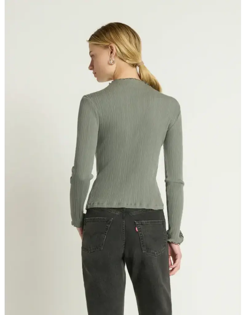 Nation Los Angeles Brenna Mock Neck Top